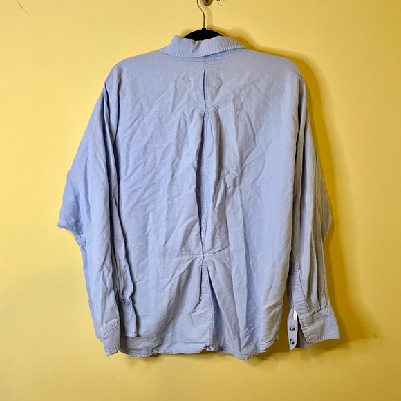 Hurley Women’s Button Down Casual Long Sleeve Light Blue - Picture 7 of 10